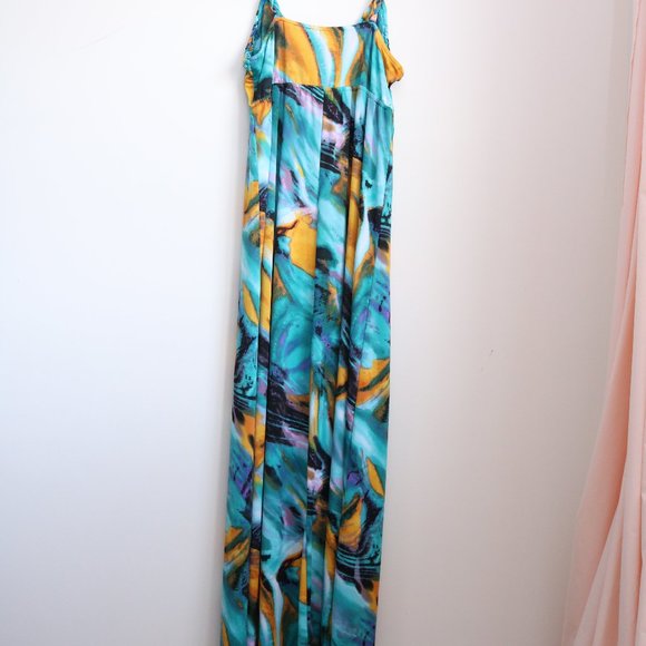 Gorgeous Tropical Print Maxi Dress - Picture 3 of 7